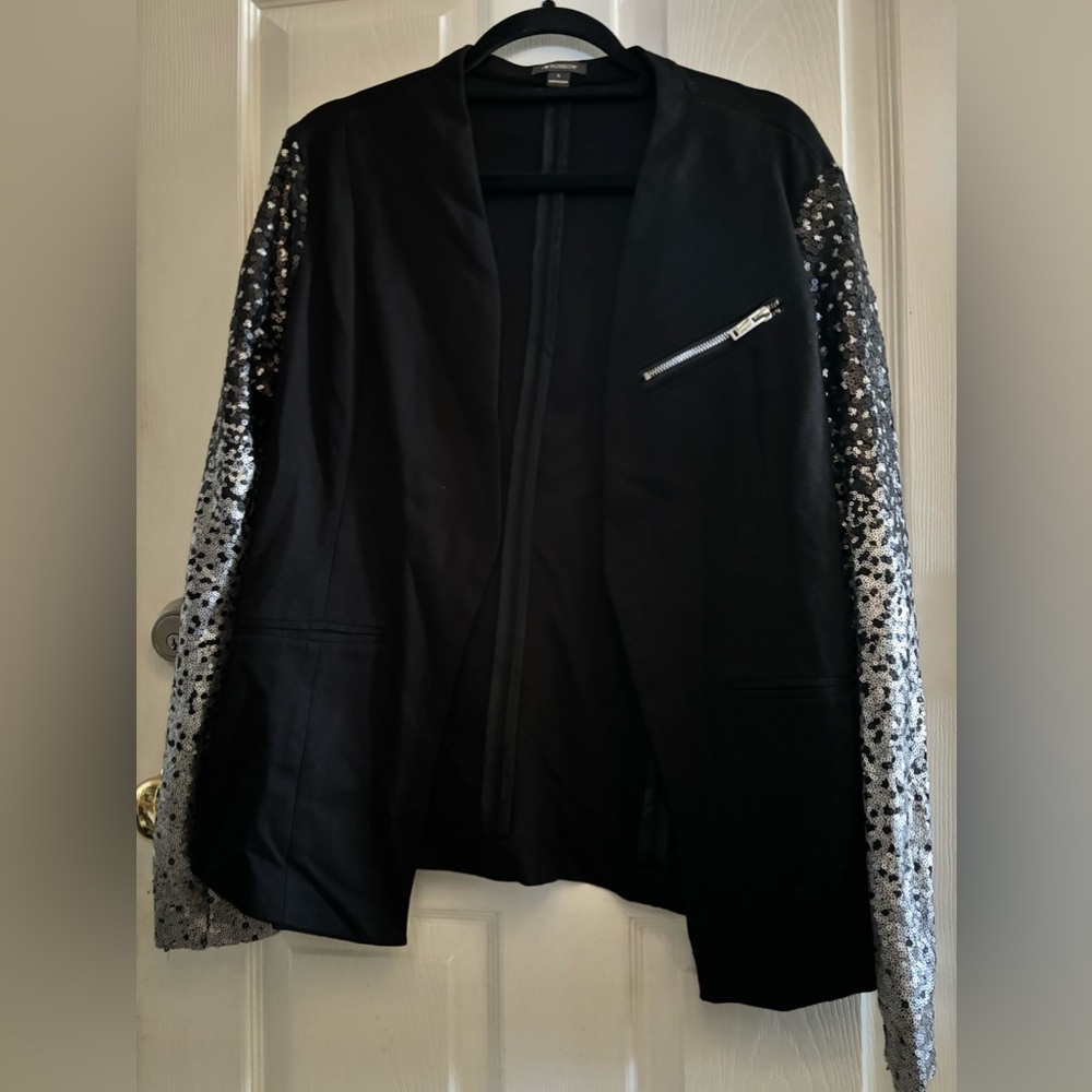 I ♥️ Ronson Shiny Sequin Long Sleeves Sparkle Casual Blazer Jacket